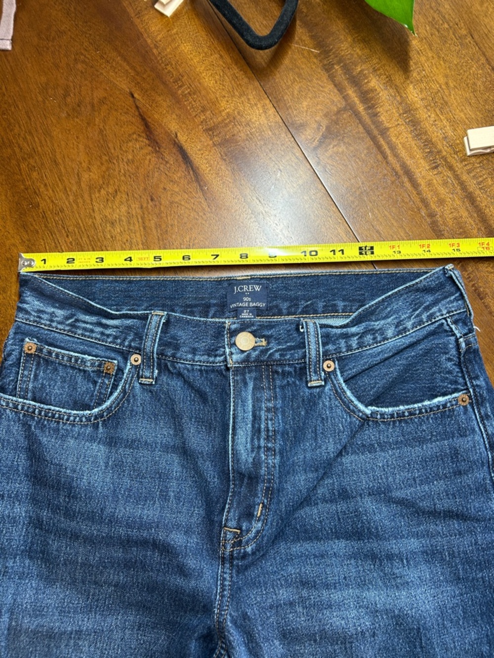 J. Crew Dark Blue 90s Vintage Baggy Jeans - Picture 4 of 10